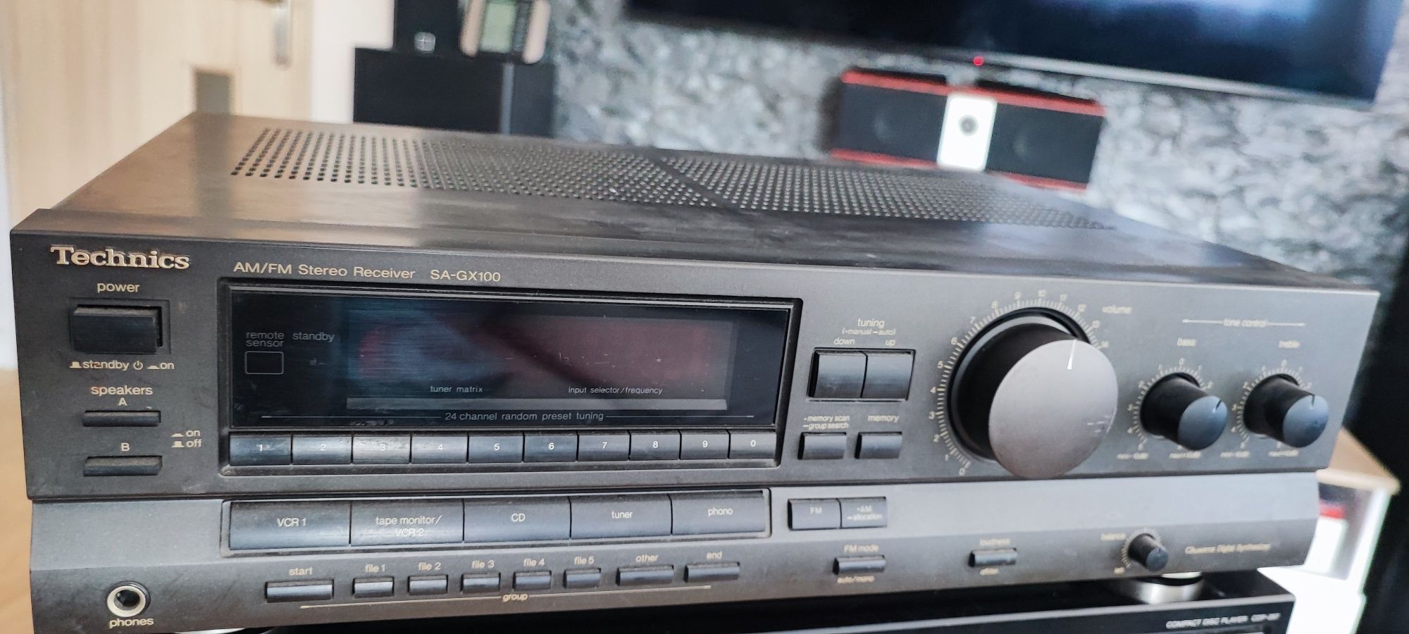 Radio wieza wzmacniacz Technics są gx100