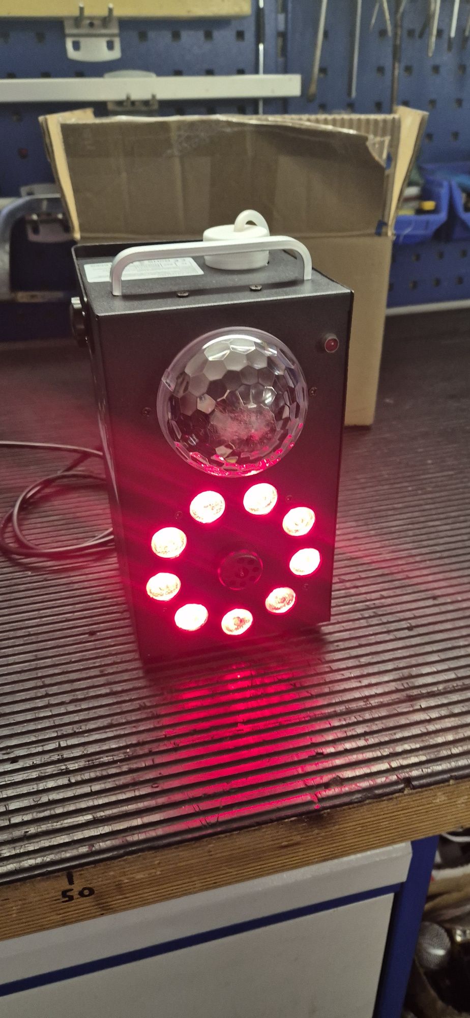 Wytwornica dymu,  led par, kula 3w1