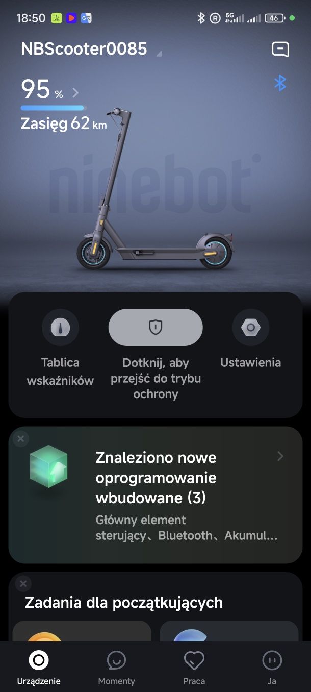 Hulajnoga 22r elektryczna akumulator ninebot  max transport Koło Berli