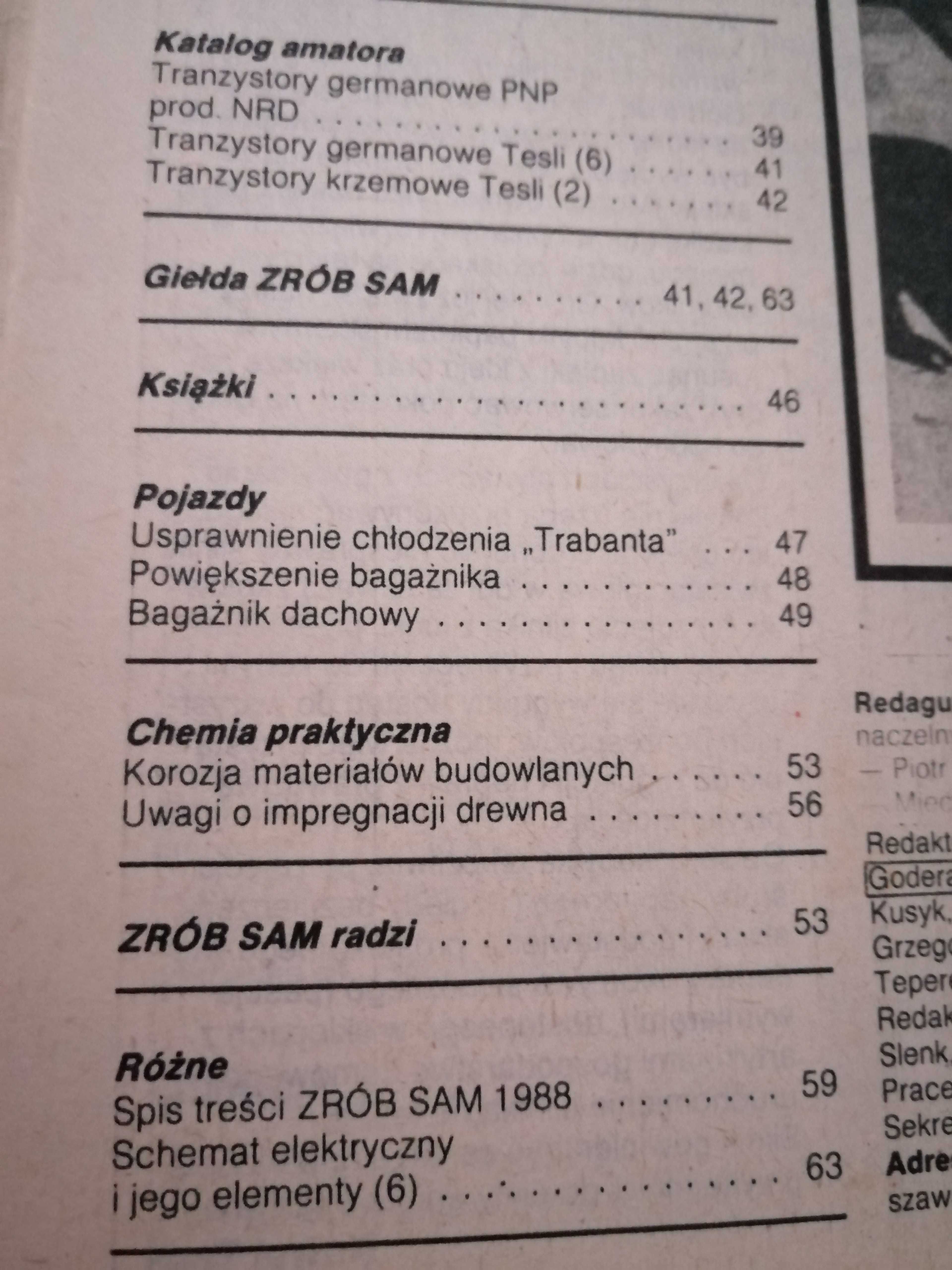 Zrob to sam 6 1988 Budowa lozka i szafki pod tv Baseny ogrodowe