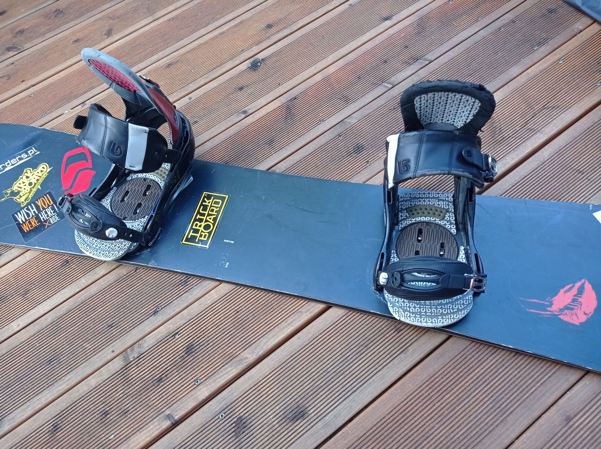 Burton Hate 155 snowboard deska snowboardowa wiązania P1 Carbon Burton