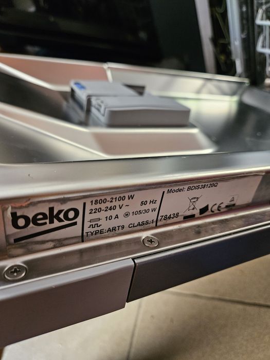 Zmywarka BEKO b300 BDIS38120Q AquaIntense Quick&Shine LedSpot 45cm