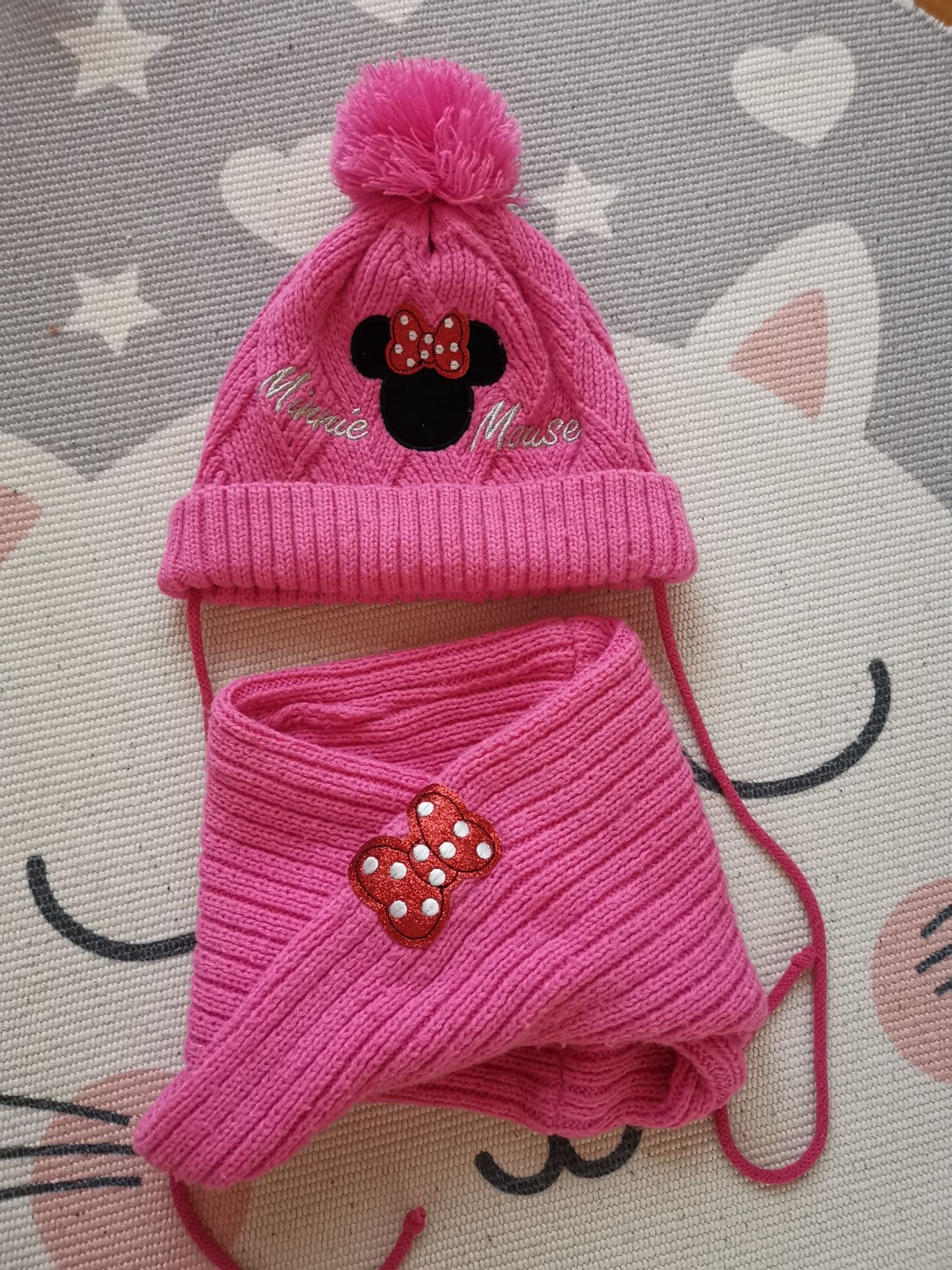 Komplet zimowy czapka komin 52 minnie