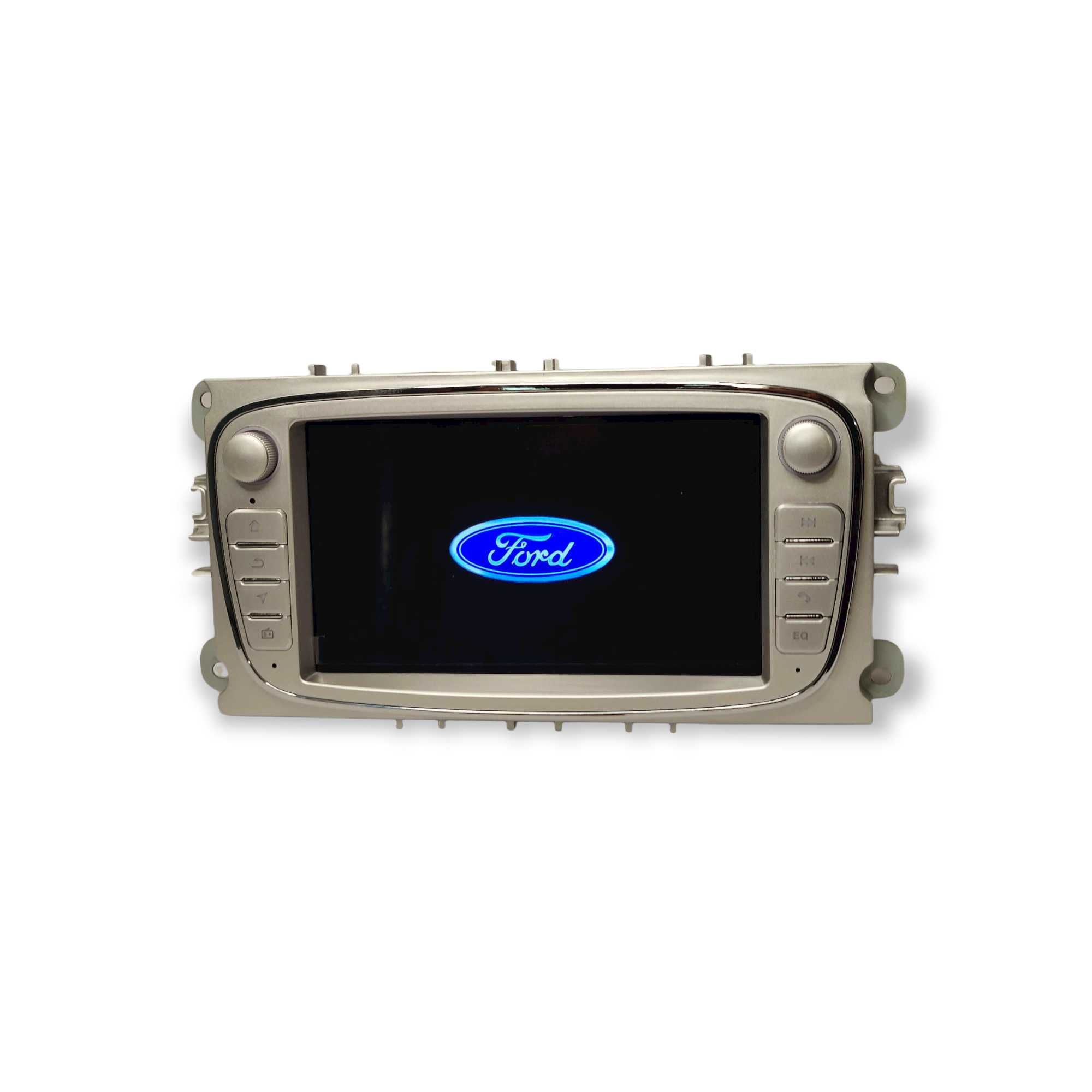 Radio 2 DIN Android para Ford C-MAX S-MAX Galaxy Focus - Novo - Silver