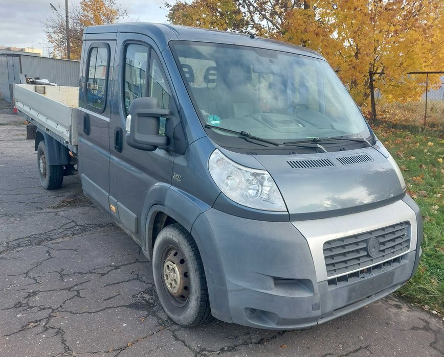 Fiat Ducato klima Maxi L5 2,3 JTD Skrzyniowy Dubel Kabina 6 osobowy