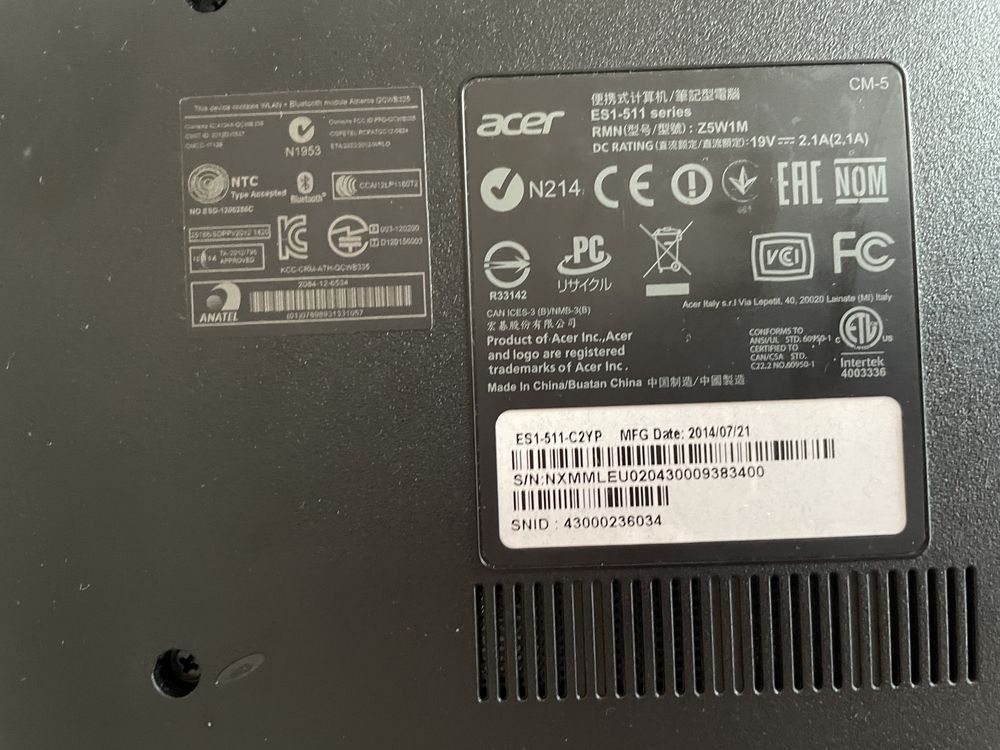Ноутбук Acer ES1-511