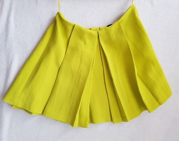 ASOS ciepła limonkowa spódniczka M 38 zielona spódnica nowa