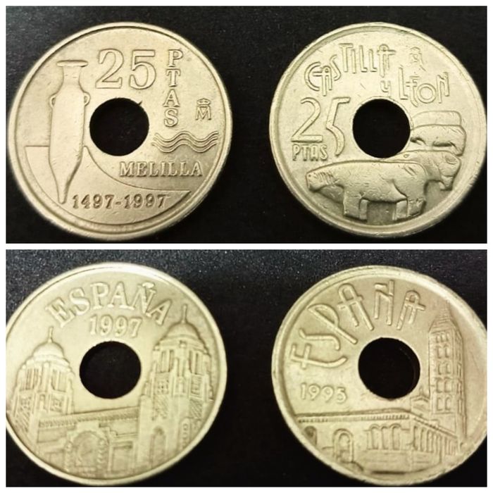 Conjunto de Moedas Antigas de Vários Países - Ótimo Estado