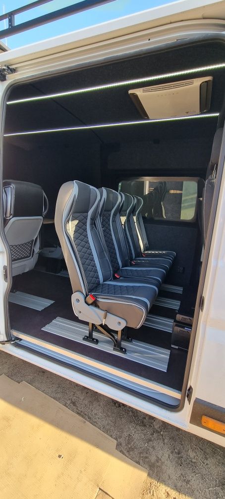 Zabudowa busa homologacja fotele przeróbka busa Sprinter Master