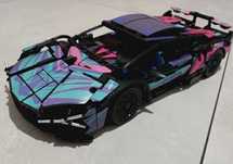 Lamborghini Auto 1314 klocków zdalnie sterowane prezent CyberPunk lego