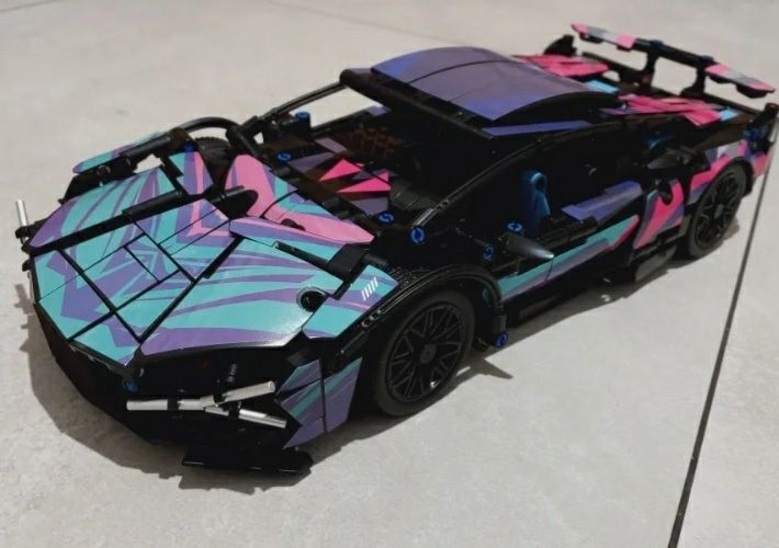 Lamborghini Auto 1314 klocków zdalnie sterowane prezent CyberPunk lego