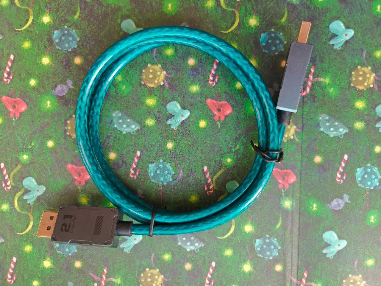 Кабель медный ULT FDBRO Display Port v2.1 1 м, 2 м и 3 м 16K 60Hz