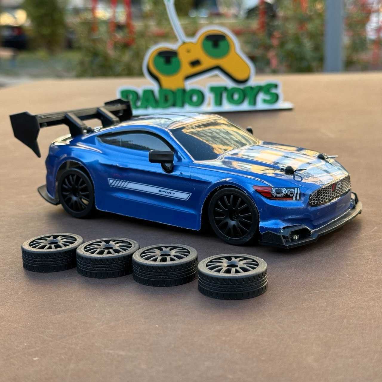Дрифт машинка на радиоуправлении Ford Mustang Синий Машинка для дрифта