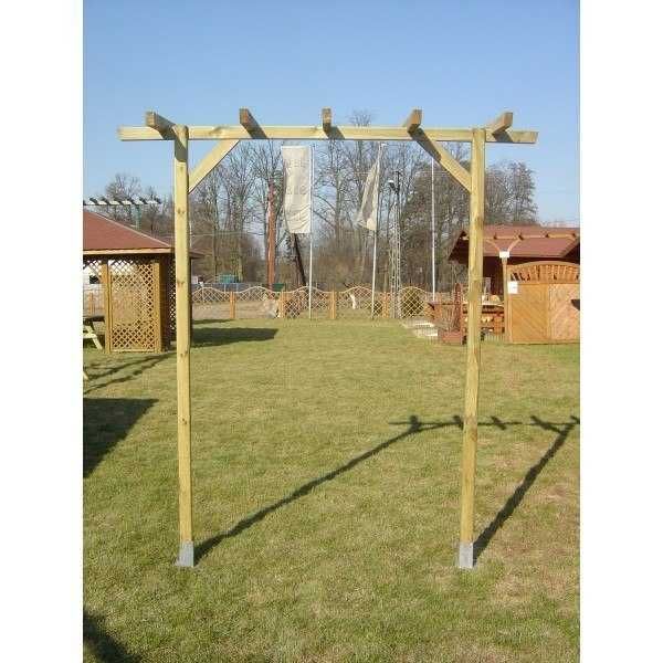 Pergola drewniana ogrodowa pojedyncza 240 x 225 x 60 cm