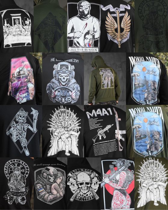 Худі чорний олива толстовка кофта вірний  вивезу руни смерть зачекає