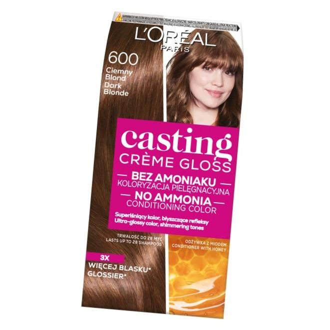 L'oreal Casting Farba 600 Ciemny Blond 48 ml + 72 ml + 60 ml