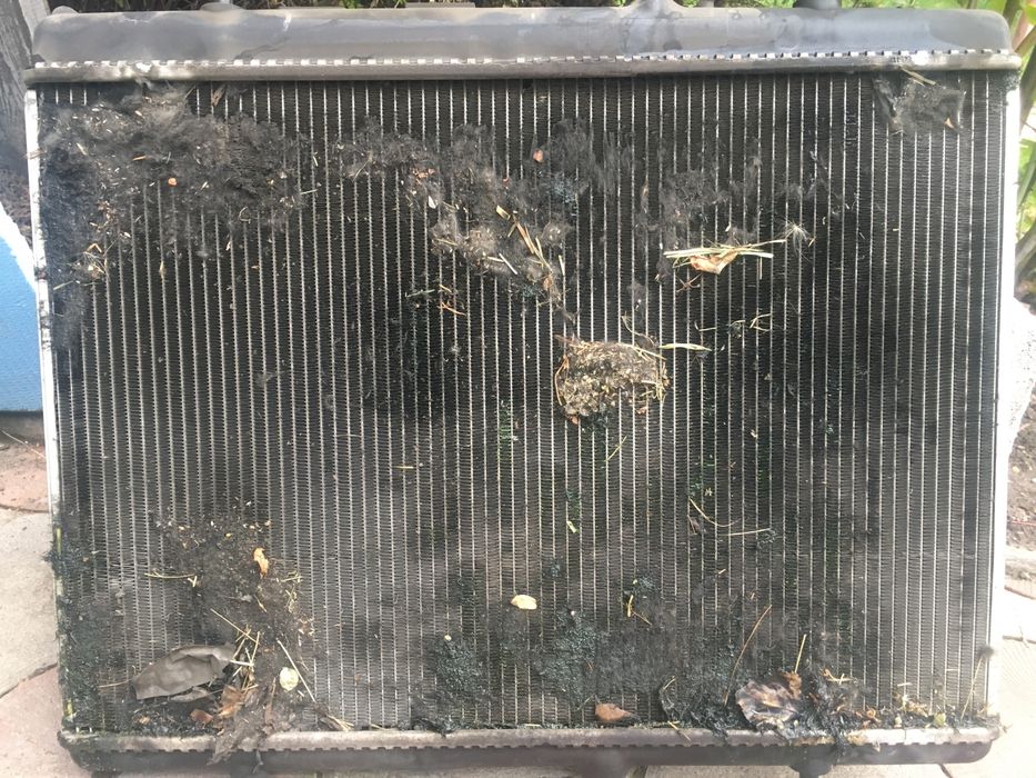 Чистка радиатора от пыли и пуха без снятия. Заправка кондиционера.