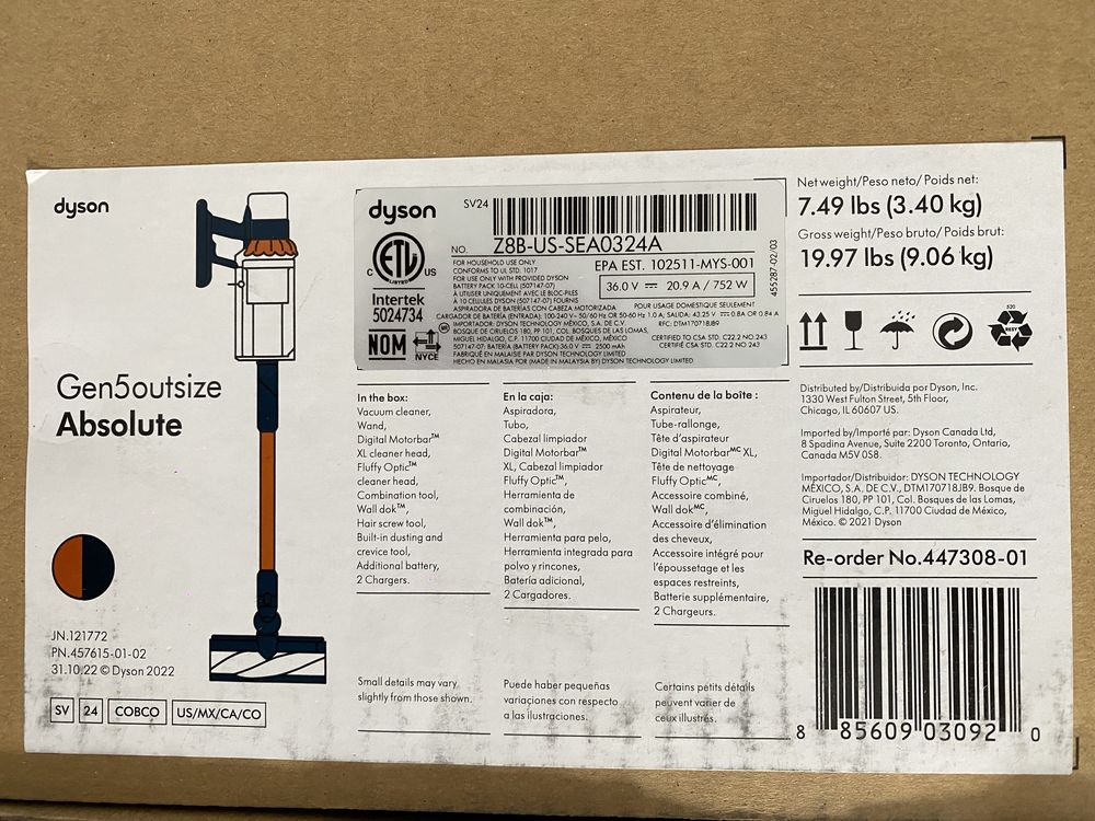 Dyson GEN5outsize Absolutе-Новий! + комплект насадок!