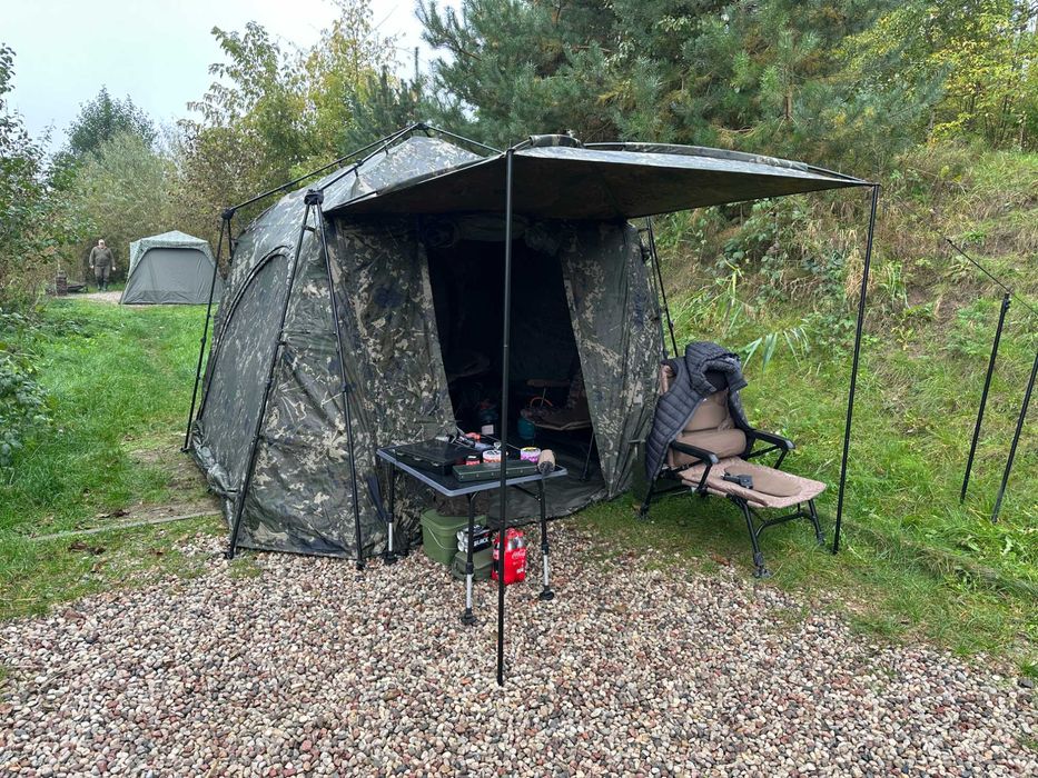 REZERWACJA do 01.11.25 Namiot Karpiowy Nash BankLife Gazebo Camo Pro