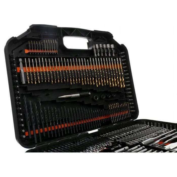 Zestaw Komplet Wierteł Dłut Bitów Otwornic 246 El