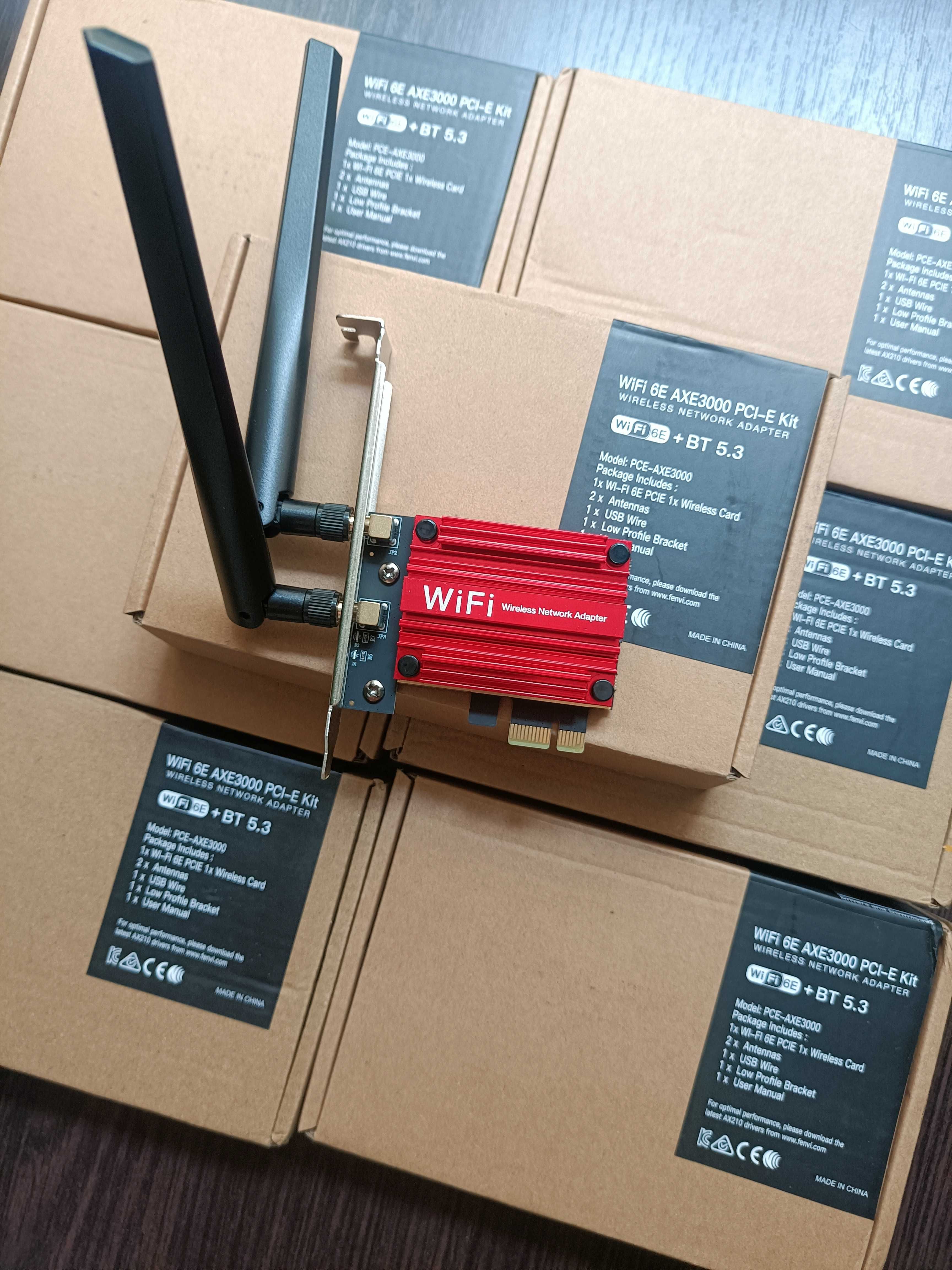 Cетевая карта Wi-Fi 6E 5400 AX210 AXE3000 BT5.3