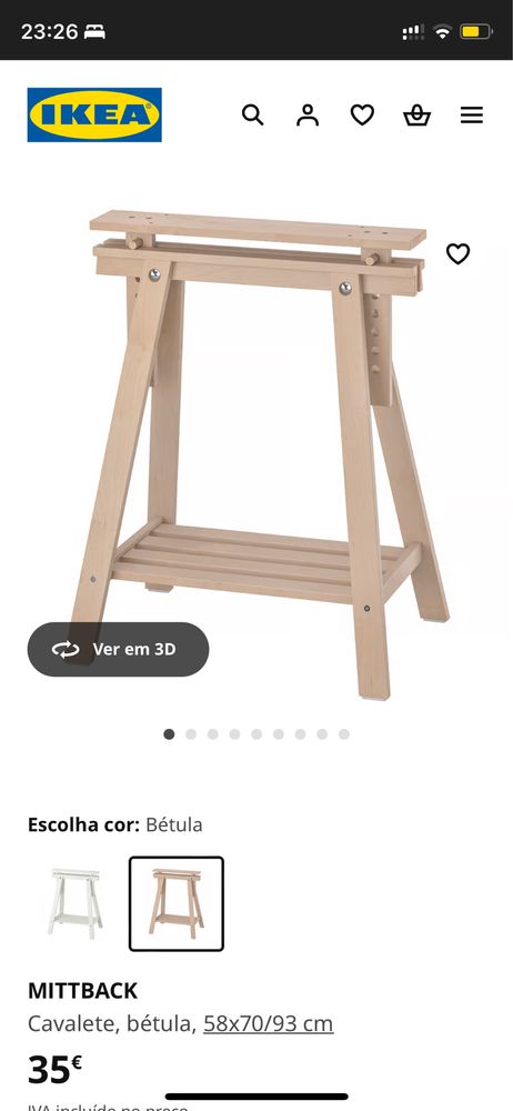 Cavaletes IKEA mittback
