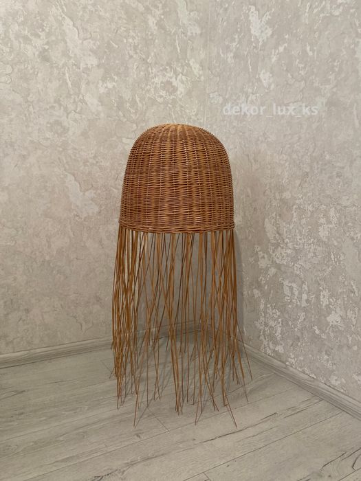 Абажур з лози ручна робота торшер плафон люстра світильник внаявності