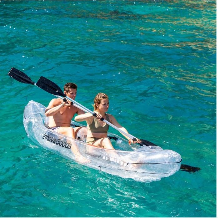 Nadmuchiwany przezroczysty kajak dla 2 osób InnovaGoods Paros 312cm