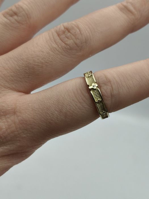 Złoty Pierścionek Różaniec R.10 Pr.585 Nowy Zapraszamy