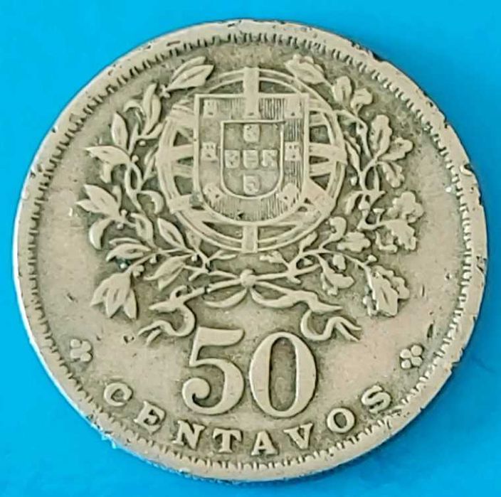 50 Centavos de 1953  da República Portuguesa