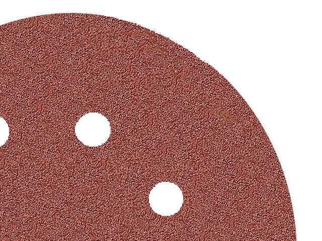 50x Krążek papier ścierny krążki ścierne na rzep 8 otworów 125mm P150