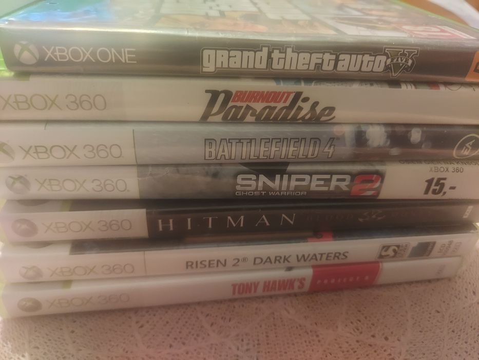 Gry na x box 360,x box one 5 zł szt
