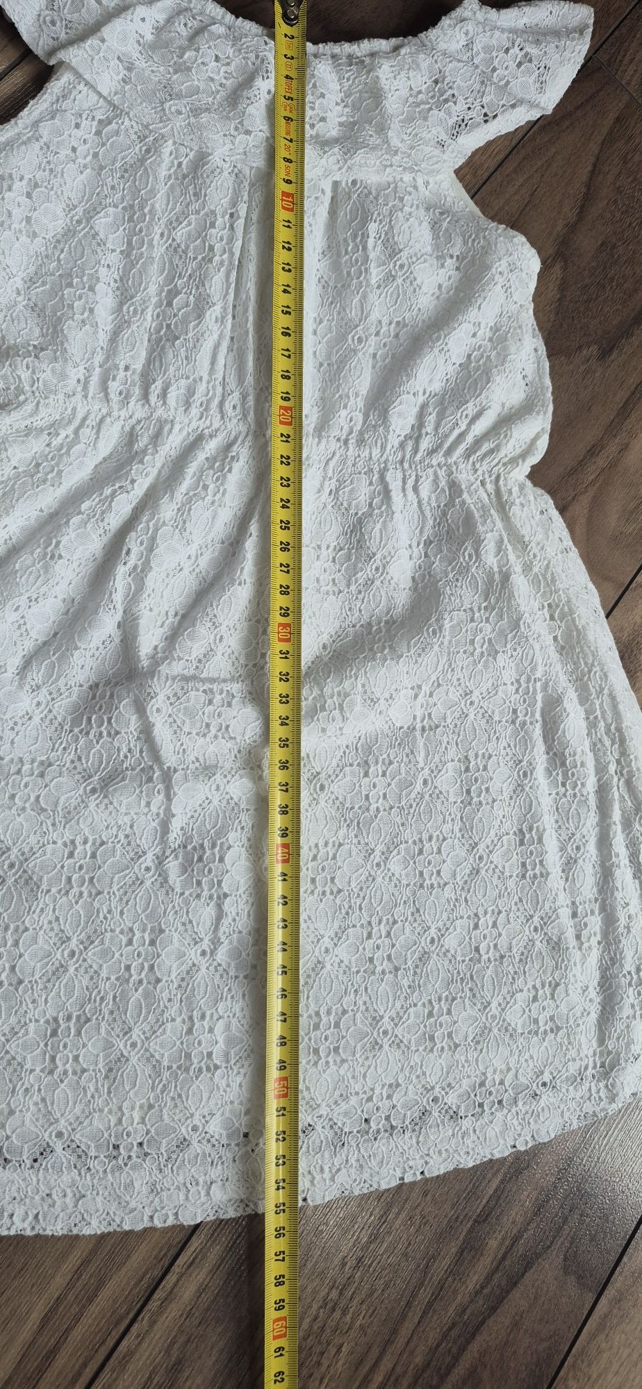 Sukienka biała 4-6 H&M 110/116