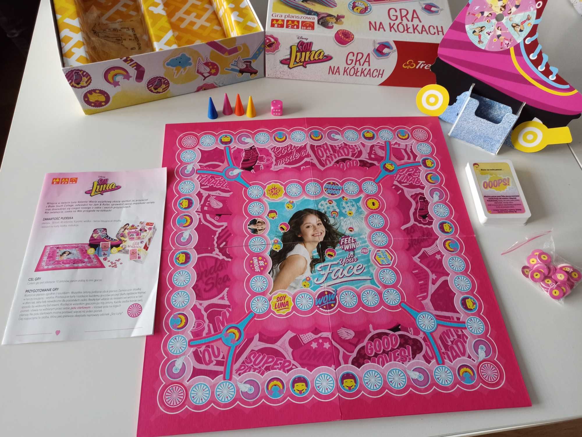 Gra na kółkach - gra planszowa +8 lat serial Soy Luna Valentine