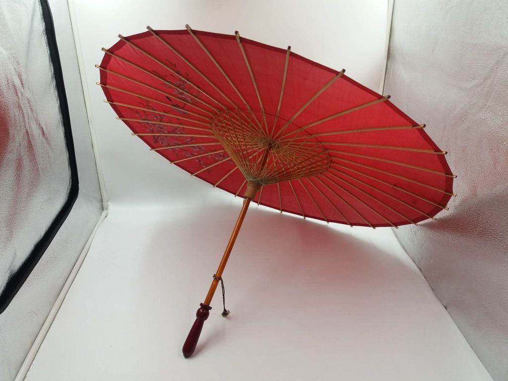 Stara japońska oryginalna parasolka sprawna