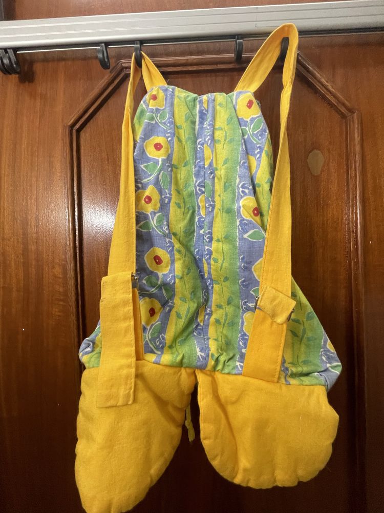 Mochila em tecido de algodão