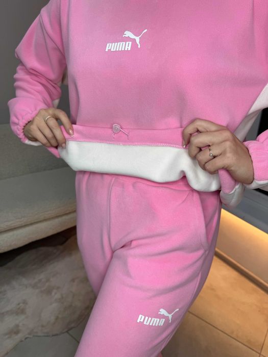 Женский тёплый флисовый костюм S M L велюр графит шоколад чёрный белый