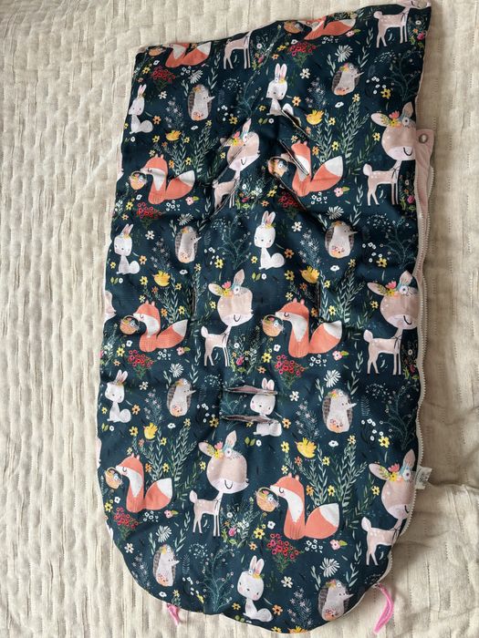 Tkane Sny Dziewczęcy śpiworek do wózka