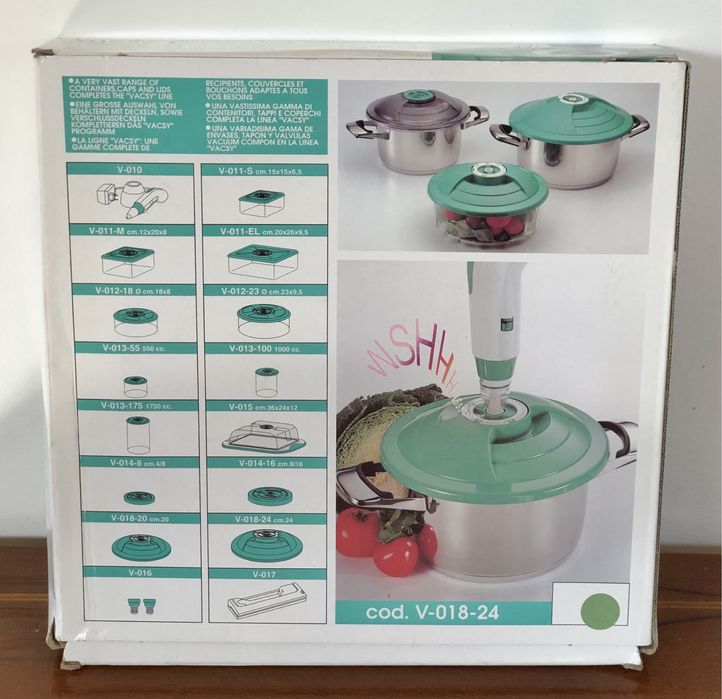 NOWA pokrywka do pojemników próżniowych system VacSy Zepter 24cm Italy