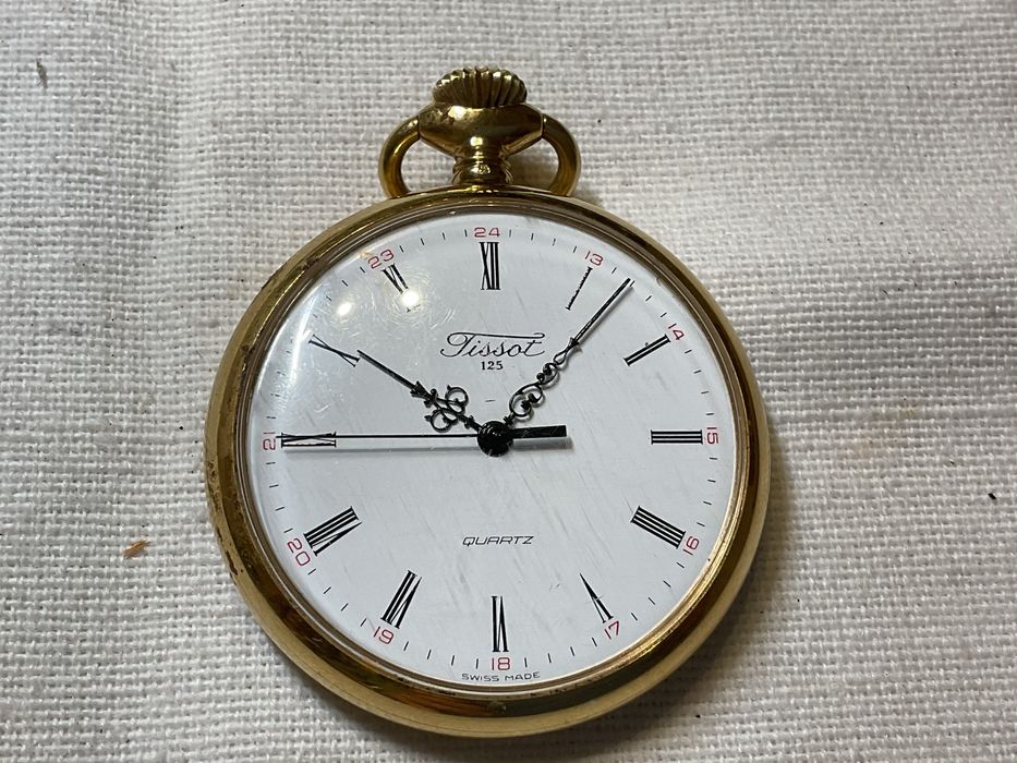 Relogio bolso Tissot quartz em ouro plaqué