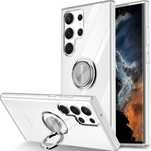 ETUI do Samsung Galaxy S23 Ultra z uchwytem RING przezroczyste w951