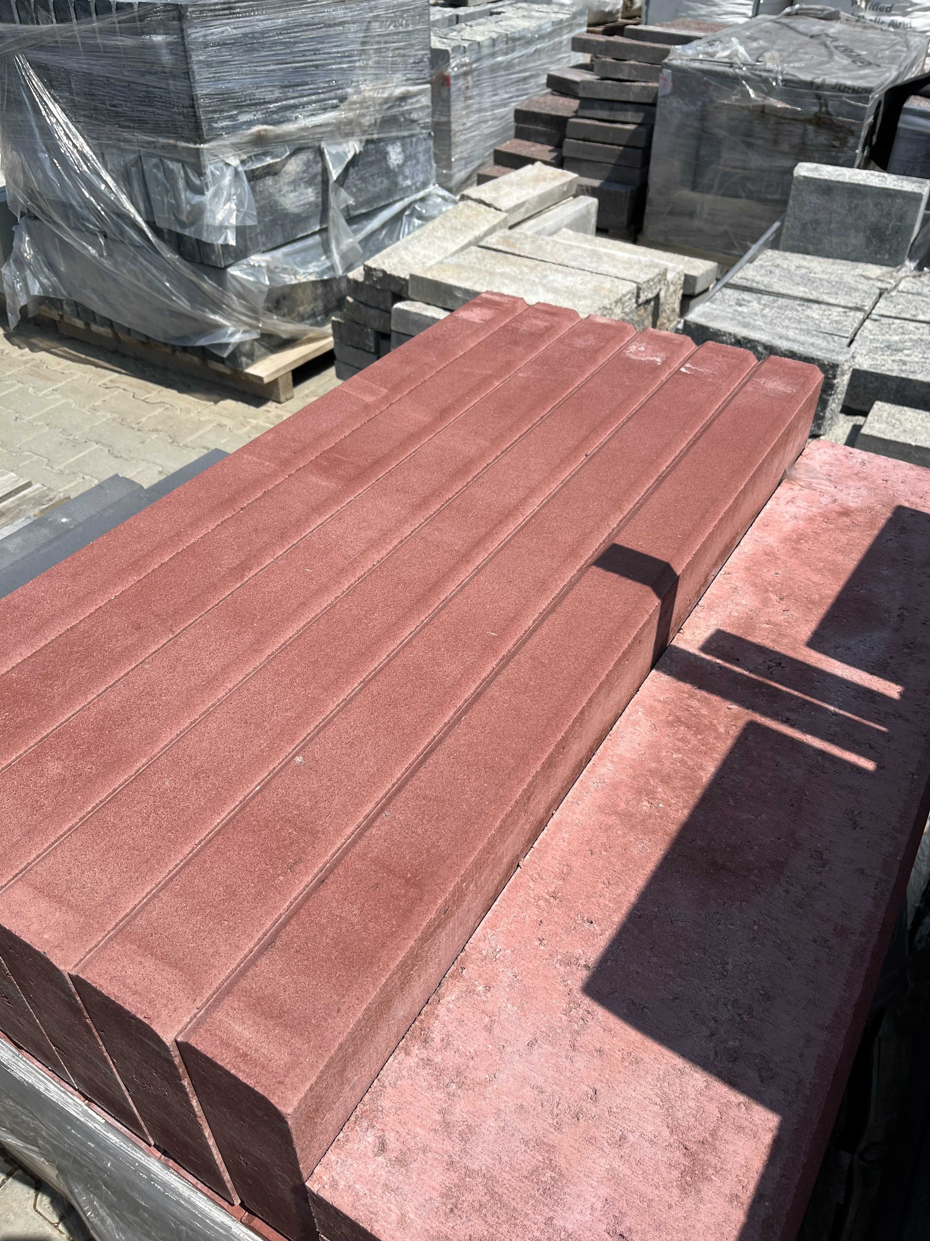 Obrzeże 8x25x100 Czerwone Bruk Bet w cenie 14 zł/szt