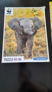 Puzzle- słoń- 100 elementów