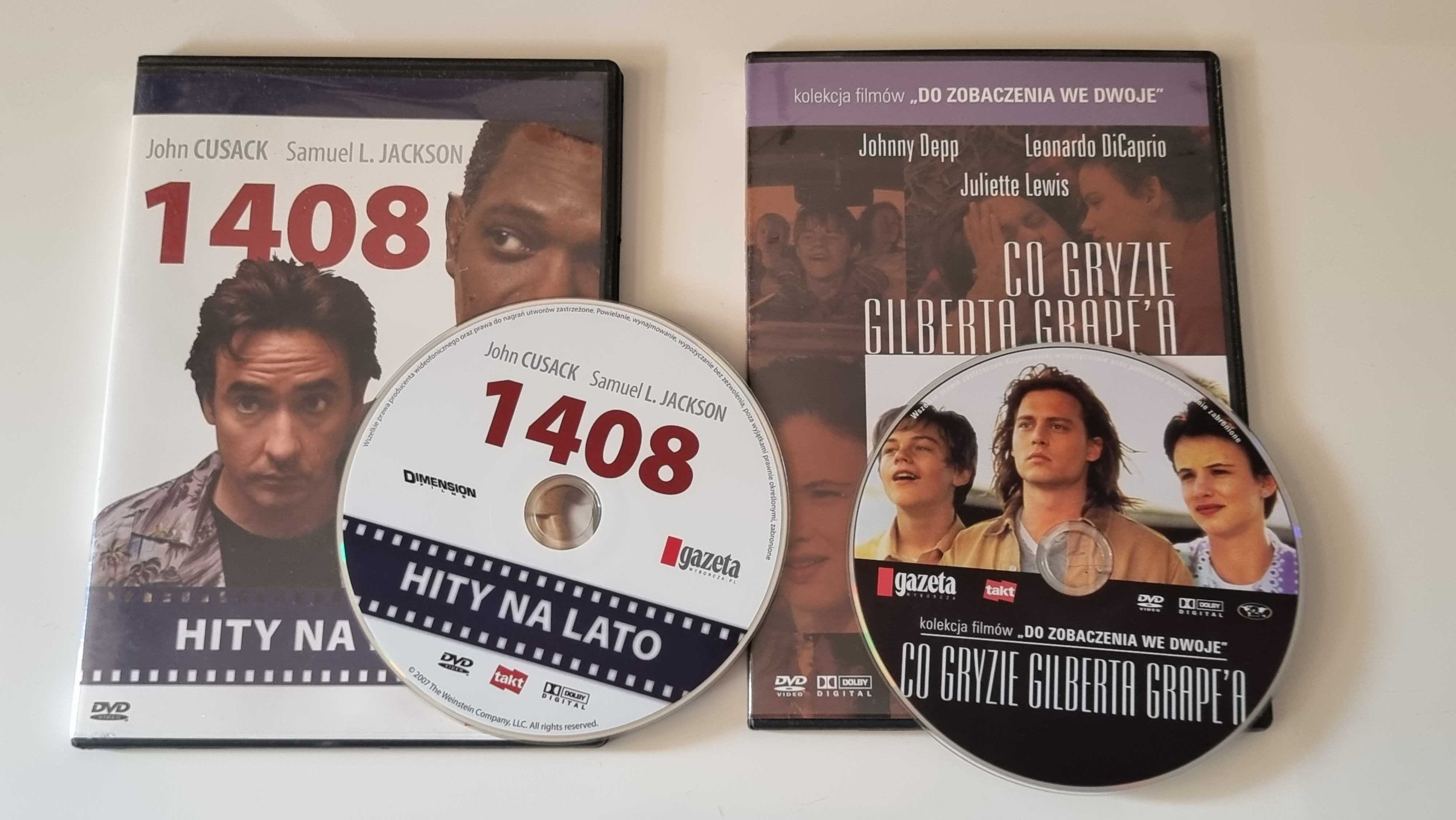 2 płyty DVD: "1408" i "Co gryzie Gilberta Grape'a". Cena za komplet!