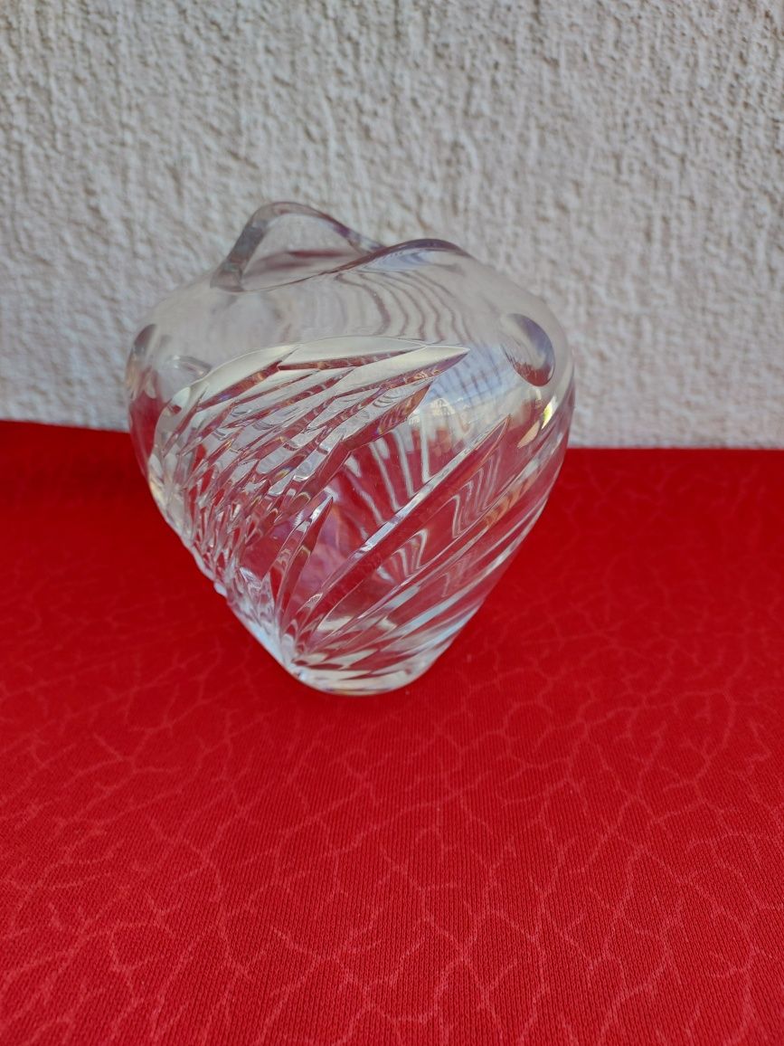 Wazon szklany/kryształowy z DE -h 12 cm-waga 620g