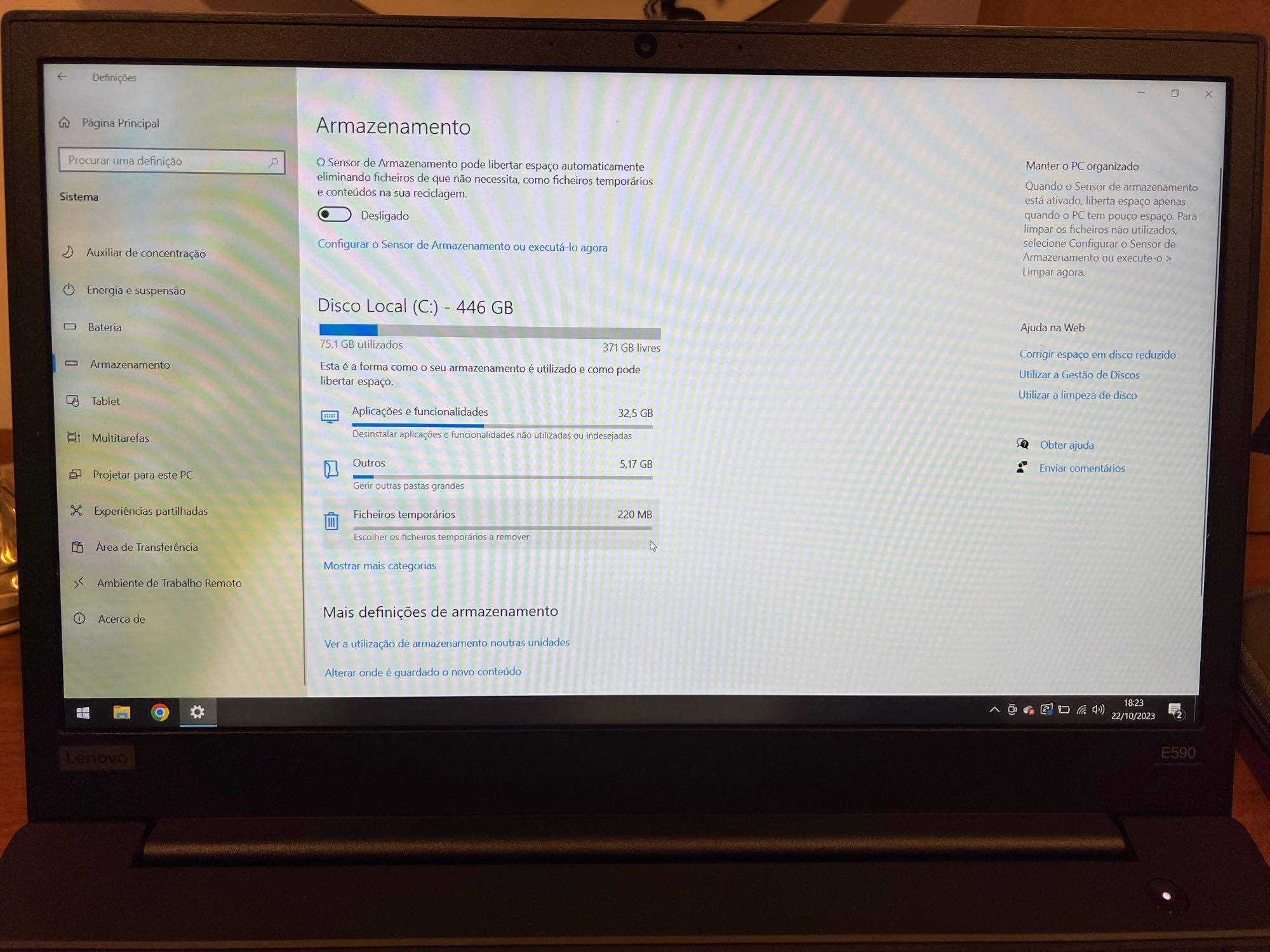 Portátil Lenovo Thinkpad E590 i5 8 GB RAM