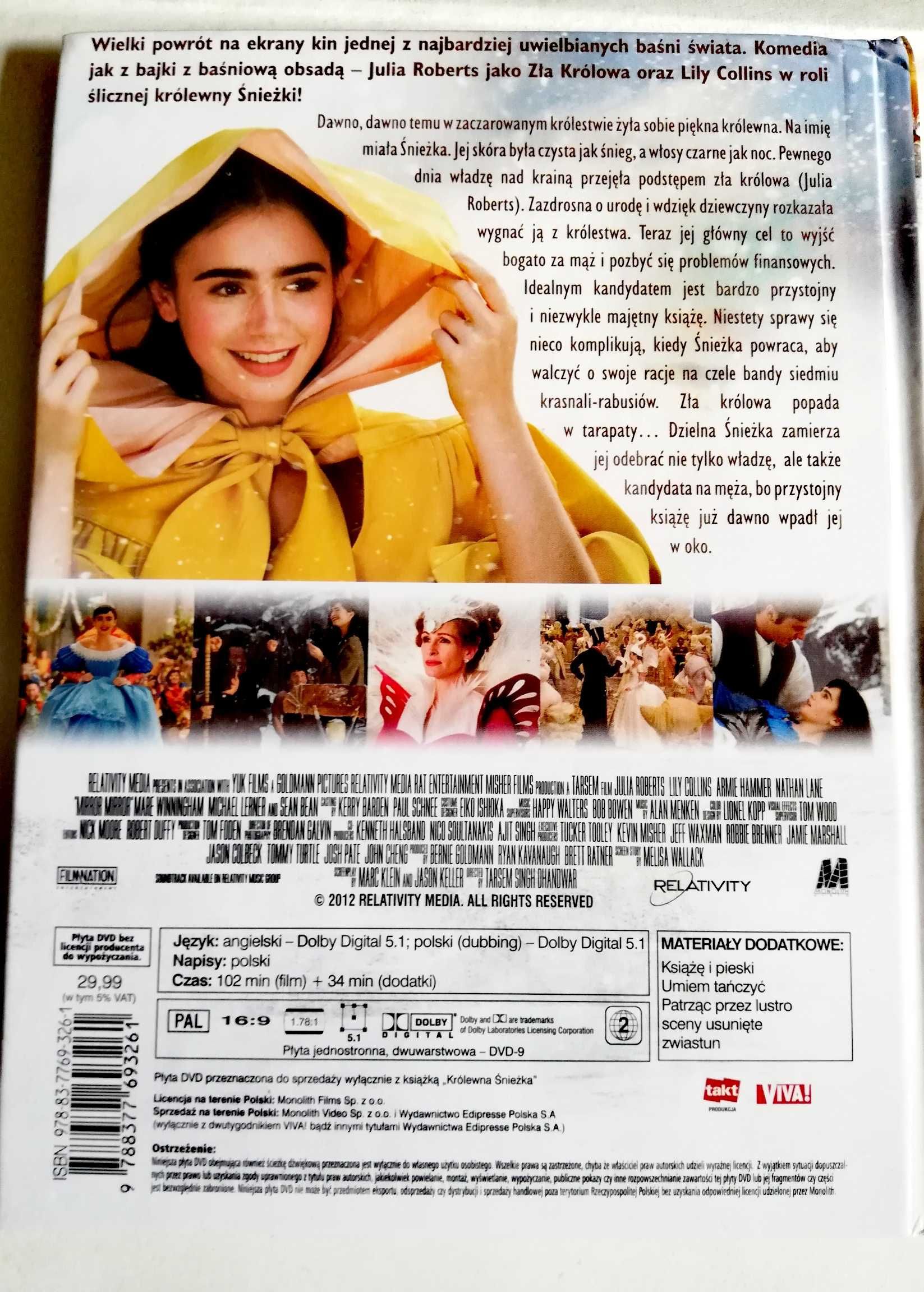 Królewna Śnieżka film dvd Julia Roberts Lily Collins
