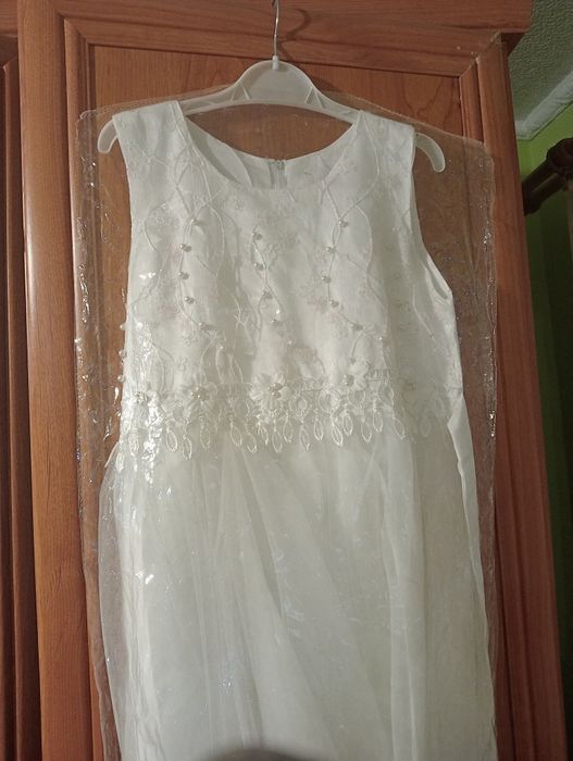 Sukienka biała na przebranie po komuni