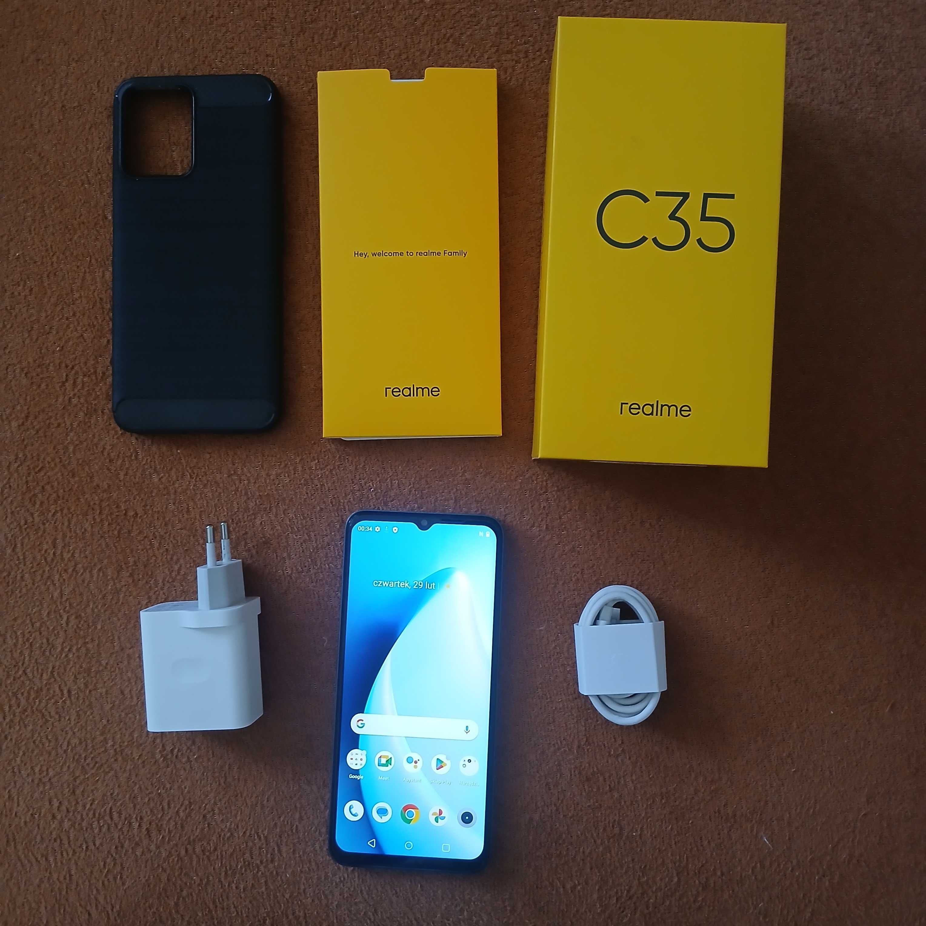 Telefon realme c35 4/64 Glowing black