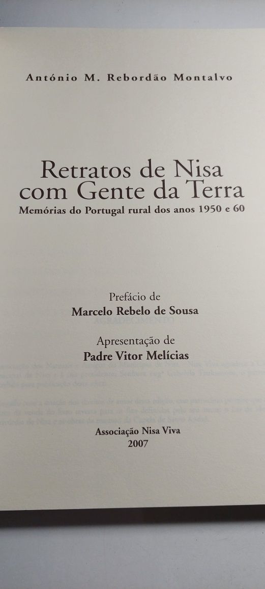 Retratos de Nisa com Gente da Terra - António M. Rebordão Montalvo